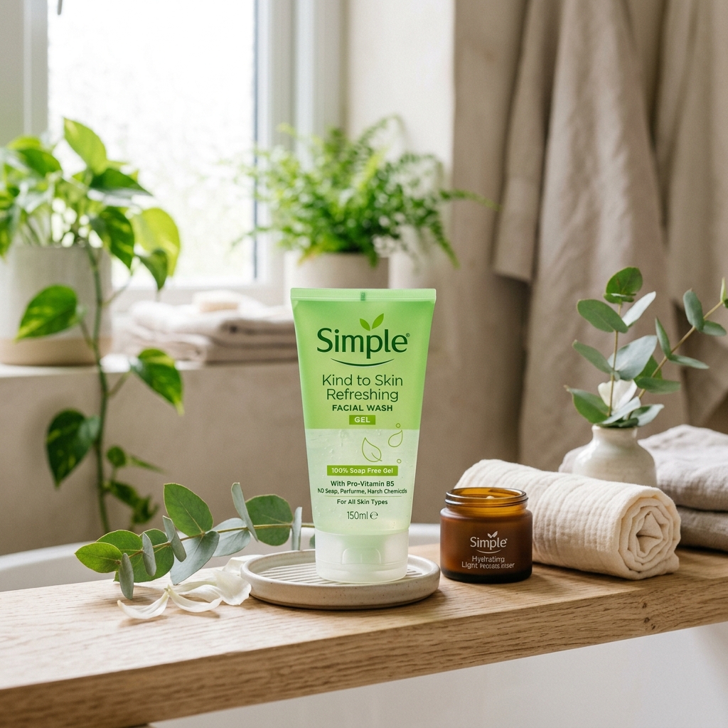 Simple Refreshing Facial Wash: Best Selling Fragrance-Free Cleanser Under ₹200